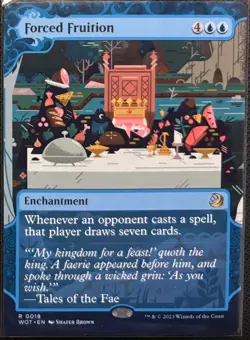 MTG Wilds of Eldraine Enchanting Tales Forced Fruition (Rare) - Image 1