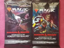 Magic The Gathering ADVENTURES IN FORGOTTEN REALMS DRAFT & SET Booster Packs MTG - Image 1