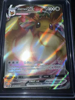 Eevee Vmax SWSH087 NM Full Art Promo Rare Pokemon Card - Image 1