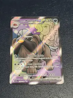 ARVEN'S MABOSSTIFF EX 218/182 ULTRA RARE DESTINED RIVALS POKEMON - Image 1