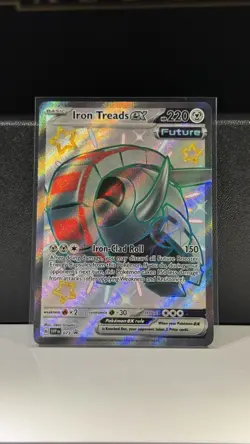 Pokemon Black Star Promo Iron Treads ex Full Art Holo Card SVP EN 073 - Image 1
