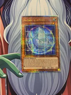 Yugioh/ Astral Kuriboh/ Quarter Century Secret Rare/ RA04/ 1st Edition/ Mint - Image 1