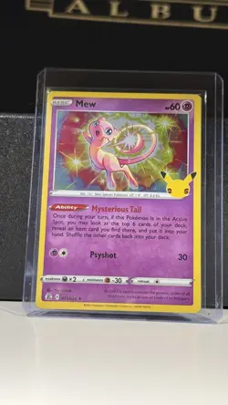 Pokemon TCG Mew 11/25 25th Anniversary Celebrations Holo - Image 1