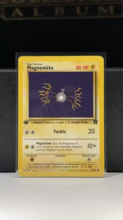 Pokemon Magnemite 60/82 Rocket 2000 40 HP Common 1st Edition Regular - Image 1