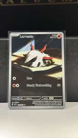 LARVESTA 2024 POKEMON SURGING SPARKS ILLUSTRATION RARE 196/191 - Image 1
