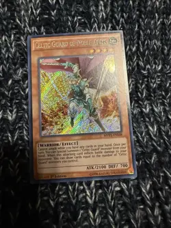 Yugioh Celtic Guard Of Noble Arms Secret Rare MVP1 1st Edition NM - Image 1