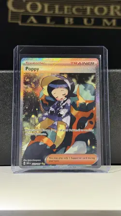 Pokemon Poppy SIR 227/197 SV03: Obsidian Flames Full Art Holo Ultra Rare Card - Image 1