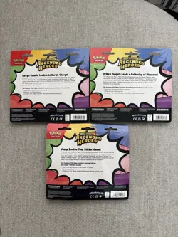 Pokemon Ascended Heroes 2 Pack Blister & Tech Sticker Collection Lot Of 3 - Image 2