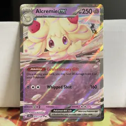 ALCREMIE EX 075/159 HOLO JOURNEY TOGETHER POKEMON CARD NM - Image 1