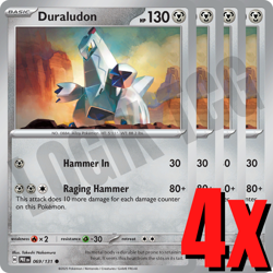 4x Duraludon 069/131 x4 - Prismatic Evolutions - Pokemon TCG - Image 1