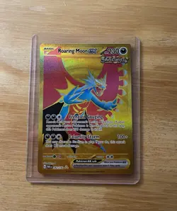 Pokemon Roaring Moon EX 262/182 Paradox Rift Hyper Rare Gold Holo - Image 1