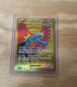 Pokemon Roaring Moon EX 262/182 Paradox Rift Hyper Rare Gold Holo - Image 2