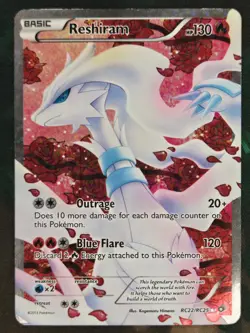 Reshiram (Full Art) RC22/RC25 Holo Legendary Treasures: RC HP Pokemon - Image 1