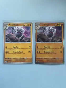 Pokemon TCG Annihilape Scarlet & Violet Base Set 109/198 Regular & Holo Rare - Image 1