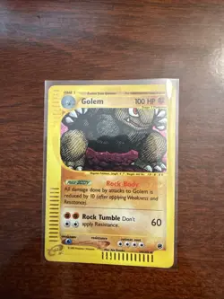 2002 Pokemon EXPEDITION GOLEM HOLO 14/165 RARE! MP - Image 1