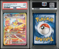 2025 POKEMON PRE EN-SPECIAL ILLUSTRATION RARE #153 JOLTEON EX PSA 9 - Image 3