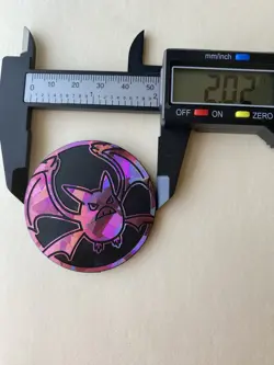 Crobat Cracked Ice Holo Purple JUMBO Coin Official Pokemon TCG - LP - Image 3