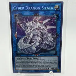 YUGIOH CYBER DRAGON SIEGER MP19-EN108 1ST SECRET - Image 1