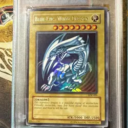 2002 YU-GI-OH! STARTER DECK: KAIBA #001 BLUE-EYES WHITE DRAGON SDK-001 PSA 9 - Image 2