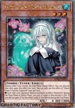 YUGIOH RA03-EN020 Ghost Sister & Spooky Dogwood Quarter Century Secret Rare 1st - Image 1