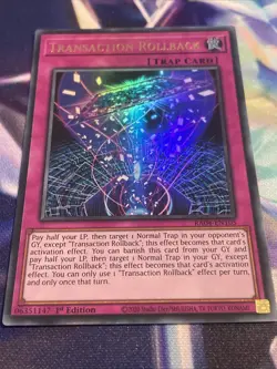 Yu-Gi-Oh! TCG Transaction Rollback RA04-EN105 Ultra Rare NM/M - Image 2