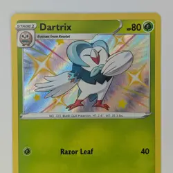 Dartrix Shining Fates Sv002/Sv122 Holo Shiny Holo Rare Pokemon TCG Card - Image 2