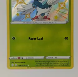 Dartrix Shining Fates Sv002/Sv122 Holo Shiny Holo Rare Pokemon TCG Card - Image 3