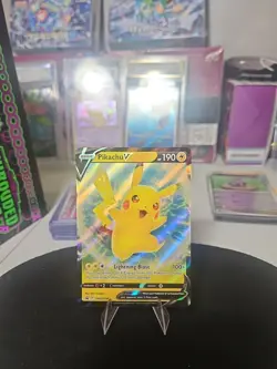 Pikachu V SWSH198 SWSH: Sword & Shield Promo Cards Holo Pokemon Tcg - Image 1