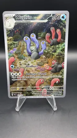 Wugtrio 224/091 — Near Mint — Paldean Fates — Illustration Rare Pokemon Card - Image 1