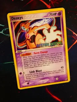 MP/HP Pokemon (Stamped) DEOXYS Card EX DESTINY PROMO Set 16/107 Non-Holo Rare#1 - Image 2