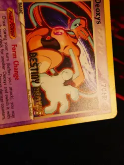 MP/HP Pokemon (Stamped) DEOXYS Card EX DESTINY PROMO Set 16/107 Non-Holo Rare#1 - Image 4