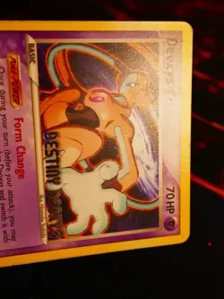 MP/HP Pokemon (Stamped) DEOXYS Card EX DESTINY PROMO Set 16/107 Non-Holo Rare#1 - Image 5