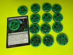 MTG Ooze Counters | +1/+1 Tokens, Slime Against Humanity | Set of 14 - Image 3