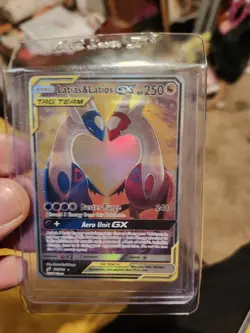 Pokemon Latias & Latios GX TAG TEAM Ultra Rare Full Art Holo 170/181 Sm-Team Up - Image 1