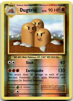 Pokemon Dugtrio Evolutions EVO #56/108 Rare Reverse Holo LP BUY2, 1 FREE! - Image 1