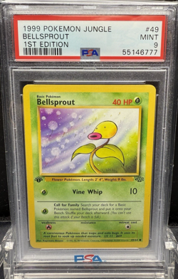 1999 POKEMON JUNGLE BELLSPROUT 1ST EDITION #49 PSA 9 - Image 1