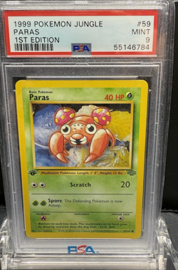 1999 POKEMON JUNGLE PARAS 1ST EDITION #59 PSA 9 - Image 1