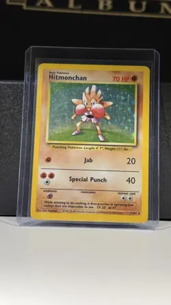 Pokemon Hitmonchan Base Set Holo Rare 7/102 70 HP Basic Wizards 1999 English - Image 1