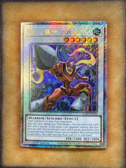 Yugioh Drill Warrior RA03-EN232 Platinum Secret Rare 1st Ed NM - Image 1