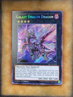 Yugioh Galaxy Stealth Dragon DRL3-EN030 Secret Rare 1st Ed NM - Image 1