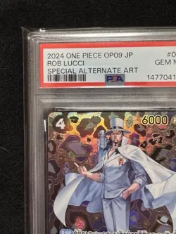 2024 ONE PIECE OP05-093 Rob Lucci SP Special Alternate Art PSA 10 GEM MINT - Image 4