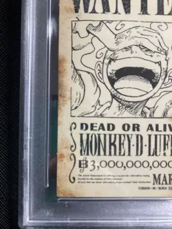 PSA10 One Piece Monkey D. Luffy Wanted Poster OP05-119 Emperors In New World - Image 4