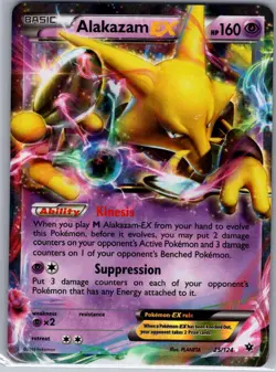 Alakazam EX 25/124 XY - Fates Collide - Pokemon Card - NM - Image 1