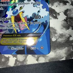 Team Aqua's Kyogre EX Ultra Rare Holo 190 HP Pokemon Card 6/34 Double Crisis Ba… - Image 5