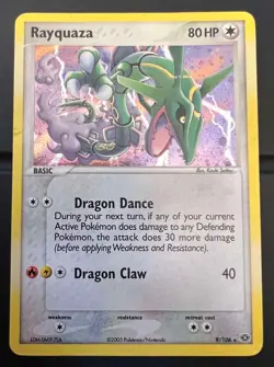POKEMON EX EMERALD RAYQUAZA HOLO CARD 9/106 - Image 1
