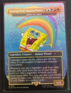 1x SpongeBob SquarePants Legendary Creature Rainbow Foil Mythic SLD M1932 - Image 1