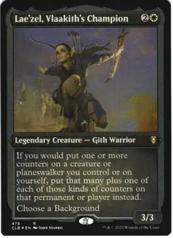 LAE'ZEL, VLAAKITH'S CHAMPION (FOIL ETCHED) 476 MAGIC: THE GATHERING FOIL LP - Image 1