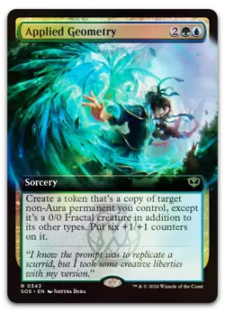 Applied Geometry (Extended Art) #343 (Foil) NM Secrets of Strixhaven Magic MTG - Image 1