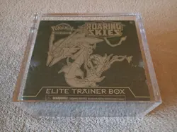 Factory Sealed Pokemon ROARING SKIES Elite Trainer Box With Acrylic Case - Image 1