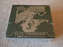 Factory Sealed Pokemon ROARING SKIES Elite Trainer Box With Acrylic Case - Image 2